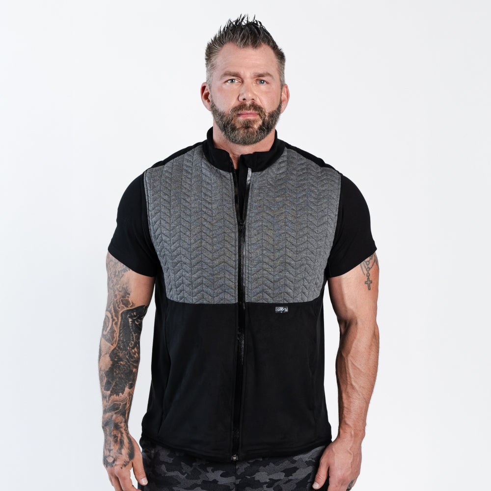 Boardroom Vest Chevron Gray